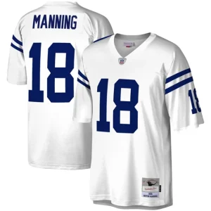 Mens Indianapolis Colts Peyton Manning Mitchell & Ness White Legacy Jersey