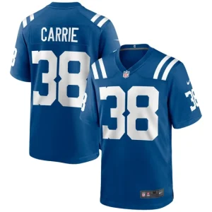 Mens Indianapolis Colts T.J. Carrie Nike Royal Game Jersey