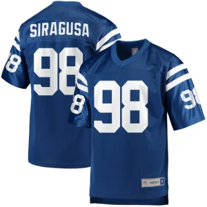 Mens Indianapolis Colts Tony Siragusa NFL Pro Line Royal Retired Player Jersey