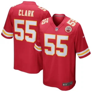 Mens Kansas City Chiefs Frank Clark Nike Red Game Jersey