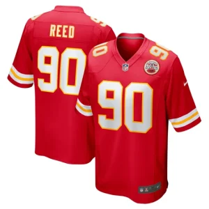 Mens Kansas City Chiefs Jarran Reed Nike Red Game Jersey