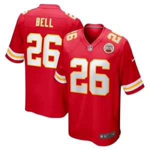 Mens Kansas City Chiefs LeVeon Bell Nike Red Game Player Jersey