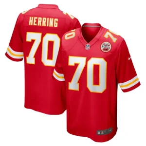 Mens Kansas City Chiefs Malik Herring Nike Red Game Jersey