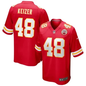 Mens Kansas City Chiefs Nick Keizer Nike Red Game Jersey