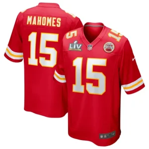 Mens Kansas City Chiefs Patrick Mahomes Nike Red Super Bowl LV Bound Game Jersey