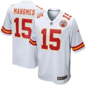 Mens Kansas City Chiefs Patrick Mahomes Nike White Game Jersey