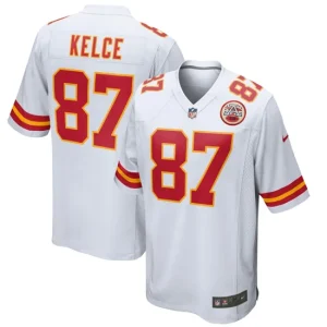 Mens Kansas City Chiefs Travis Kelce Nike White Game Jersey