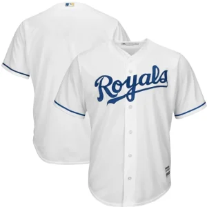 Mens Kansas City Royals Majestic White Home Cool Base Jersey