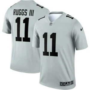 Mens Las Vegas Raiders Henry Ruggs III Nike Silver Inverted Legend Jersey