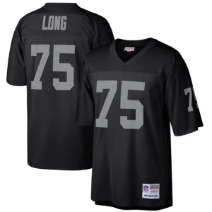 Mens Las Vegas Raiders Howie Long Mitchell & Ness Black Retired Player Legacy Jersey