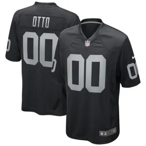 Mens Las Vegas Raiders Jim Otto Nike Black Game Retired Player Jersey