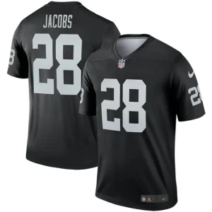 Mens Las Vegas Raiders Josh Jacobs Nike Black Legend Player Jersey