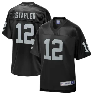 Mens Las Vegas Raiders Ken Stabler NFL Pro Line Black Retired Team Player Jersey