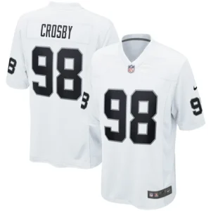 Mens Las Vegas Raiders Maxx Crosby Nike White Game Jersey