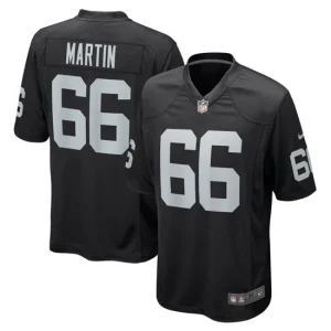 Mens Las Vegas Raiders Nick Martin Nike Black Game Jersey