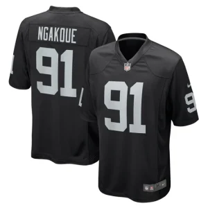 Mens Las Vegas Raiders Yannick Ngakoue Nike Black Game Jersey