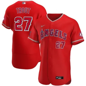 Mens Los Angeles Angels Mike Trout Nike Red Alternate Player Jersey