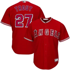 Mens Los Angeles Angels Mike Trout Red Big & Tall Player Jersey