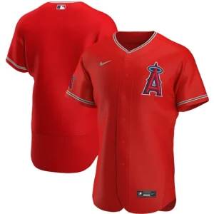 Mens Los Angeles Angels Nike Red Alternate Team Logo Jersey