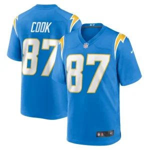 Mens Los Angeles Chargers Jared Cook Nike Powder Blue Game Player Jersey