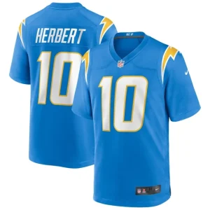 Mens Los Angeles Chargers Justin Herbert Nike Powder Blue Game Jersey