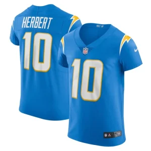 Mens Los Angeles Chargers Justin Herbert Nike Powder Blue Vapor Elite Player Jersey