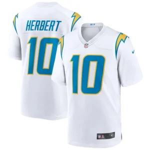 Mens Los Angeles Chargers Justin Herbert Nike White Game Jersey