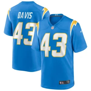 Mens Los Angeles Chargers Michael Davis Nike Powder Blue Game Jersey