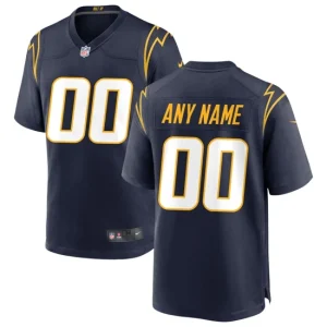 Mens Los Angeles Chargers Nike Navy Alternate Custom Game Jersey