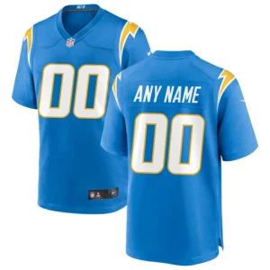 Mens Los Angeles Chargers Nike Powder Blue Custom Game Jersey