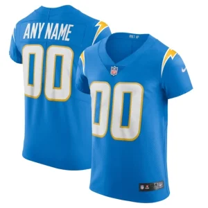 Mens Los Angeles Chargers Nike Powder Blue Vapor Elite Custom Jersey