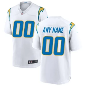 Mens Los Angeles Chargers Nike White Custom Game Jersey