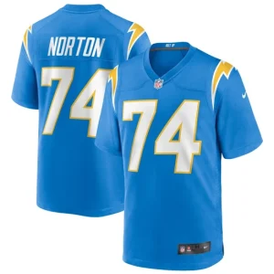 Mens Los Angeles Chargers Storm Norton Nike Powder Blue Team Game Jersey