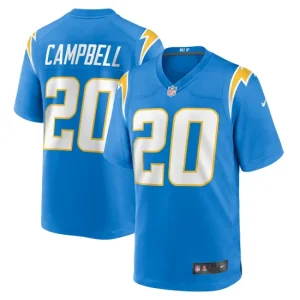 Mens Los Angeles Chargers Tevaughn Campbell Nike Powder Blue Game Player Jersey