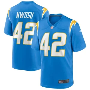 Mens Los Angeles Chargers Uchenna Nwosu Nike Powder Blue Game Jersey