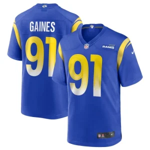 Mens Los Angeles Rams Greg Gaines Nike Royal Game Jersey