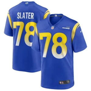 Mens Los Angeles Rams Jackie Slater Nike Royal Game Retired Player Jersey