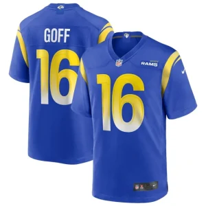 Mens Los Angeles Rams Jared Goff Nike Royal Game Jersey