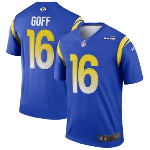 Mens Los Angeles Rams Jared Goff Nike Royal Legend Jersey