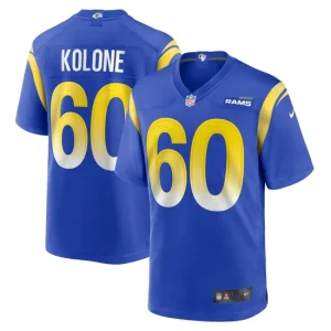 Mens Los Angeles Rams Jeremiah Kolone Nike Royal Game Player Jersey