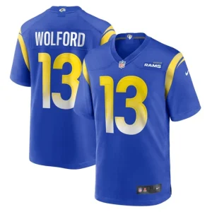 Mens Los Angeles Rams John Wolford Nike Royal Game Player Jersey