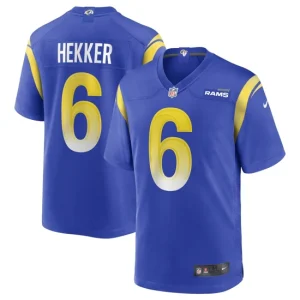 Mens Los Angeles Rams Johnny Hekker Nike Royal Game Player Jersey