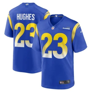 Mens Los Angeles Rams JuJu Hughes Nike Royal Game Player Jersey