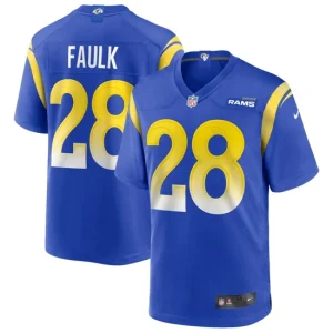 Mens Los Angeles Rams Marshall Faulk Nike Royal Game Retired Player Jersey