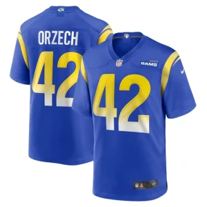 Mens Los Angeles Rams Matthew Orzech Nike Royal Game Jersey