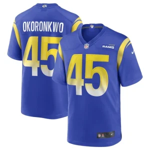 Mens Los Angeles Rams Ogbonnia Okoronkwo Nike Royal Game Jersey