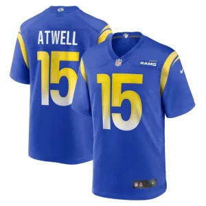 Mens Los Angeles Rams Tutu Atwell Nike Royal Game Player Jersey