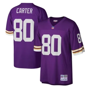 Mens Minnesota Vikings Cris Carter Mitchell & Ness Purple Legacy Jersey