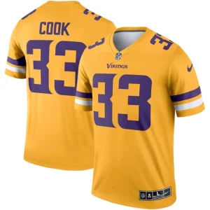 Mens Minnesota Vikings Dalvin Cook Nike Gold Inverted Legend Jersey