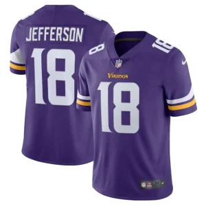 Mens Minnesota Vikings Justin Jefferson Nike Purple Vapor Limited Jersey